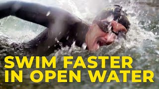 How To Swim Faster In Open Water  Triathlon Training Tips [upl. by Nawram860]