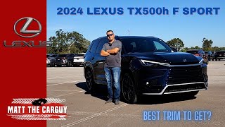 Best Trim For 2024 Lexus Tx500h F Sport Performance Handling Review And Drive [upl. by Ayle507]