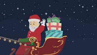 Here comes Santa Claus Popular Christmas song for kids [upl. by Fesuoy]