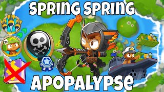 Bloons TD 6  Spring Spring  Medium  Apopalypse  No Monkey Knowledge [upl. by Ettevahs]