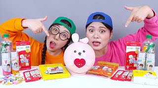 BTS Dessert Food BT21 DONA Mukbang [upl. by Keffer]