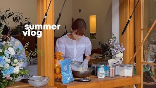 sub 나는 내가 지난 여름에 한 일을 알고 있다 카페 알바생이 된 여름 일상 브이로그  Summer Vlog [upl. by Yhtac]