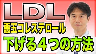 【LDL】悪玉コレステロール値が高くなる原因と適正値に下げる４つの方法を解説します。 [upl. by Ryhpez998]