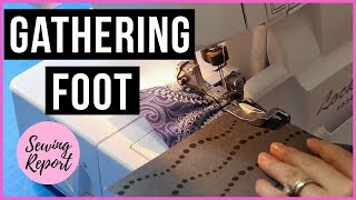 How to Use Gathering Foot for Ruffles on Brother 1034D Serger  SEWING REPORT [upl. by Kathy]