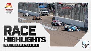 Race Highlights  2024 Firestone Grand Prix of St Petersburg  INDYCAR SERIES [upl. by Milo]