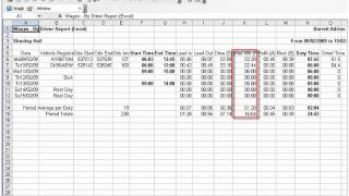 Detailed Wages Report  Tachomaster Tachograph Analysis [upl. by Mollie]