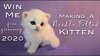 DIY Making A Needle Felted Kitten [upl. by Sonitnatsok]