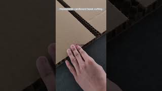 honeycomb cardboard slotting by oscillating knife cutting machine [upl. by Ferneau864]