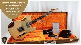 wwwZADERAGUITARLOUNGEde  Fender 60´ Custom Telecaster Limited EditionCuNiFe Humbucker [upl. by Denney]