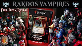 quotVampiric Bloodlinequot Full Deck Reveal  Crimson Vow  The Command Zone 430  Magic The Gathering [upl. by Ettenowtna]