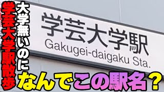 【学芸大学駅散歩】学芸大学が無いのになんで学芸大学駅？不思議な歴史溢れる東京都目黒区の学芸大学駅周辺エリアを歩きました【Stroll around Gakudai Station】 [upl. by Ilrebma]