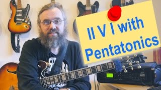 Soloing over a II V I with Pentatonic scales  Modern Jazz Improvisation [upl. by Maurili]