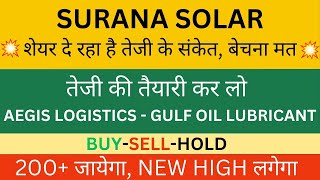 Surana Solar share analysis  Surana Solar next target  Multibagger Stocks  Stock market course [upl. by Maice]