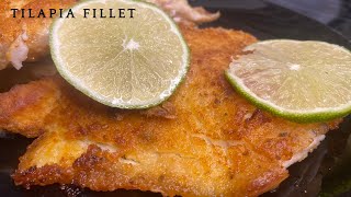 Easy and Delicious Fried Tilapia Fillet [upl. by Leroj]