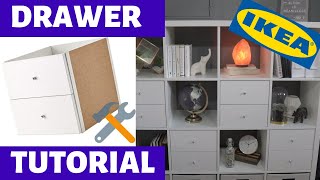 How To Assemble Ikea Kallax DrawersInserts Fast amp Easy Install [upl. by Eirffej]