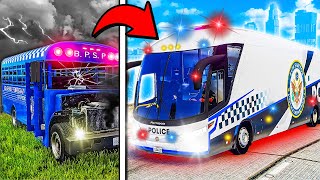 Converting OLD Prison Bus to Police Bus in GTA 5 [upl. by Ariek893]