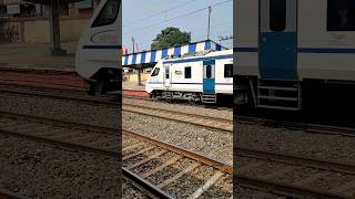 Poorva Express Crossing Vande Bharat shorts [upl. by Hazem]