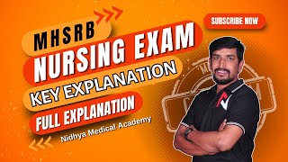 MHSRB Nursing Officer Exam 2024  Key Paper Explanation  Expert Analysis by NG Naik Sir  Nidhya [upl. by Nednal]