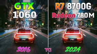 Ryzen 7 8700G Radeon 780M vs GTX 1060 6GB  Test in 9 Games [upl. by Mathia]