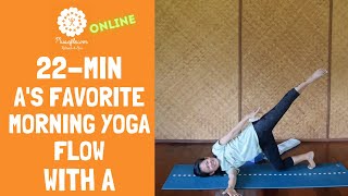 Time to Move with A 22min Free Morning Yoga Flow As Favorite [upl. by Eirene]