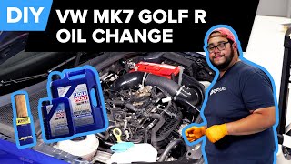 Volkswagen Mk7 Golf R Engine Oil Change DIY 20152021 VW Golf R [upl. by Abisha635]