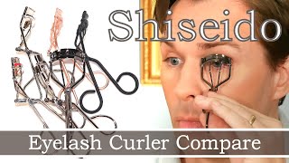 SHISEIDO AGAINST TWEEZERMAN SUQQU KEVYN AUCOIN SHU UEMURA SURRATT GENERAL EYELASH CURLER REVIEW [upl. by Ellehcirt851]