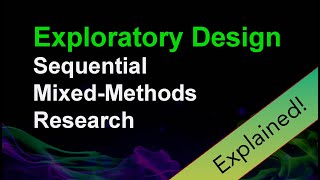 Exploratory Design  Mixed Methods Explained [upl. by Jamill]