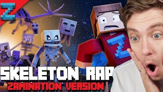 Reacting To Minecraft SKELETON RAP Zamination VersionMinecraft Music Video [upl. by Colston973]