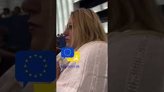 Romanian woman thrown out of the EU Parliament Provocation with a muzzle Sosoaca Romania MEP [upl. by Ayad]