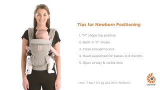 Tips for Using Omni 360 with a Newborn  Ergobaby [upl. by Haroppizt607]