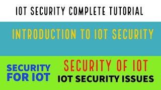 Introduction To IoT SecurityWhat is IoT SecurityWhy IoT security is importantPart1 [upl. by Maryjane462]