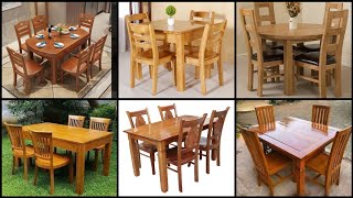 TOP 40 Wooden Dining Table Design ideas  Modern Dining Table with Chairs [upl. by Jenkel839]