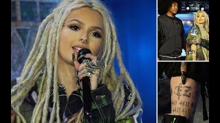 ZHAVIA WARD reveals new tattoo in 17 and explains why her boyfriend earned ink as well [upl. by Aseral]