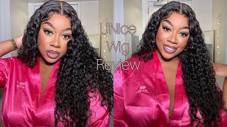 Quick Ready to Wear Water Wave Wig  UNice Hair Wig Review [upl. by Esac53]