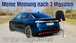 VW ID7 im Dauertest Meine Meinung meine Erfahrungen Was kann die Limousine und was nicht [upl. by Ahsinyt]