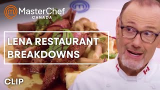 Breakdowns During Restaurant Takeover  MasterChef Canada  MasterChef World [upl. by Renrut]