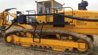 InterDrain 2050 SP Tile Plow 4 Inch Install [upl. by Sachi]