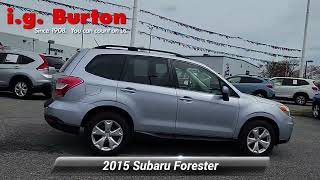 Used 2015 Subaru Forester 25i Premium Glen Burnie MD S243468A [upl. by Maurilla]