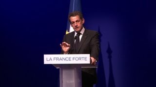 Sarkozy ce nest pas une campagne quotpour les gens à la colonne vertébrale un peu fragilequot [upl. by Bourgeois]