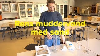 Rens muddervand med sand [upl. by Dredi]