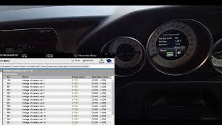 MercedesBenz E 300 BlueTec Hybrid WS 212  Xentry Diagnosis of BMS [upl. by Bigler]