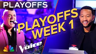 The Best Performances from Week 1 of Playoffs  The Voice  NBC [upl. by Babbette100]