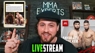 JONES DUCKING ASPINALL UFC 300 NEWS TONIGHT UFC VEGAS 84 PREDICTIONS  LIVESTREAM QNA [upl. by Hunt621]