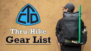 CDT ThruHike Gear List SOBO [upl. by Fawcett]