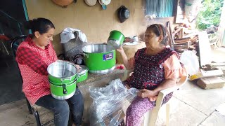 Miren los nuevos trastes que compre para mi cocina  Haciendo tamales de elote  AlinaVlogs [upl. by Ahsatin31]