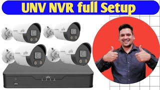 UNV NVR and IP Camera Full Configuration and setup  UNV Nvr online setup [upl. by Onoitna]