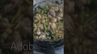 Cooking Adobong Kangkong [upl. by Jahdal]