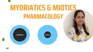 Mydriatics amp Miotics Complete Pharmacology Uses of Mydriatics amp Miotics [upl. by Anahsar]