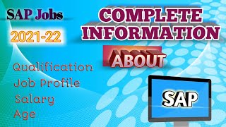 SAP Complete Information  What is SAP  SAP Full Course Details  SAP Salary Package SAP Company [upl. by Ase]