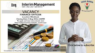 💸👨‍💼Vacancy DM Interim Management Finance Officer Closing Date 9 Aug 2024 [upl. by Guimar]